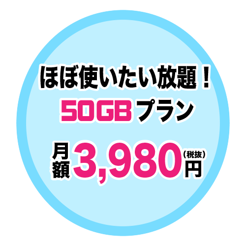 データ50GBプラン
